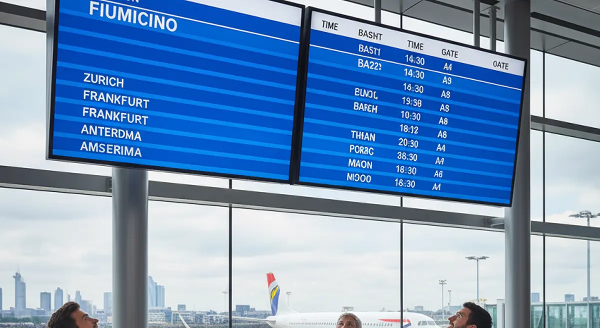 From Birminghan BHX to Rome Fiumicino FCO 5 From Birmingham BHX to Rome Fiumicino FCO