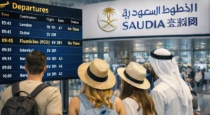 From Saudi Arabia to Rome Fiumicino